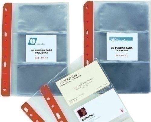 FUNDA para TARJETAS IBERPLAS PVC 150µ 4º 3 DPTOS.