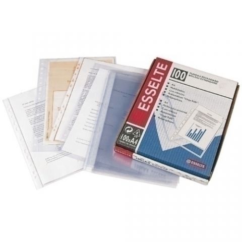 FUNDA MULTITALADRO ESSELTE PP  80µ PL.NJ. Fº 16 TA