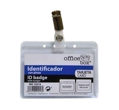 FUNDA DISTINTIVO OFFICE BOX RIGIDO 92016 con PINZA