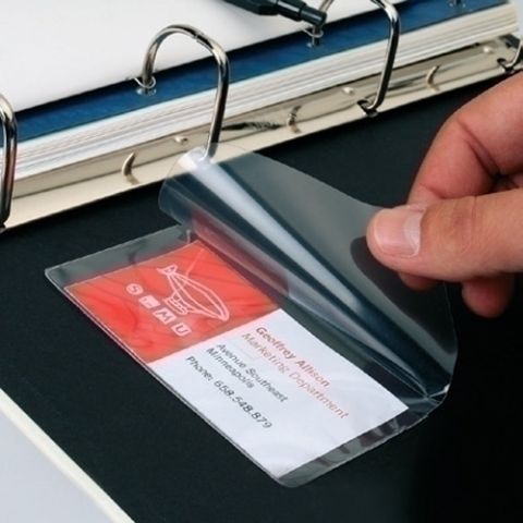 FUNDA ADHESIVA APLI  55x102mm BOLSILLO para ETIQUE