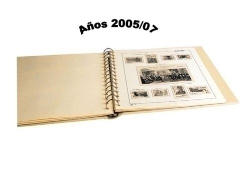 ALBUM de SELLOS PARDO SUPLEMENTO ANUAL ILUSTRADO A