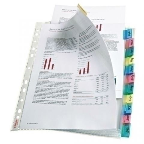 FUNDA MULTITALADRO con PESTAÑAS ESSELTE PP 85µ CRI