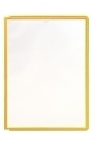 FUNDA DURABLE SHERPA A4 con MARCO AMARILLO PAQUETE