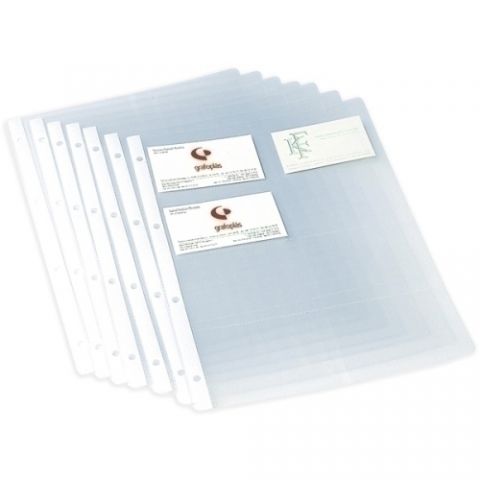 FUNDA para TARJETAS GRAFOPLAS PP 110µ A4 8 DPTOS.