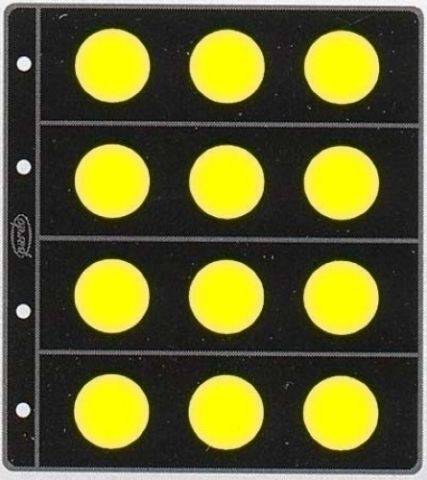 FUNDA para ALBUM de MONEDAS PARDO tipo CLARABOYA Ø