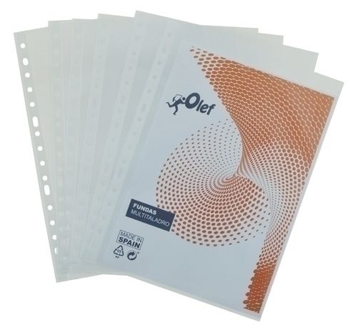 FUNDA MULTITALADRO OLEF PP  70µ PL.NJ. A4 16 TAL.R