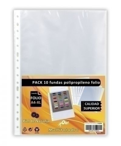 FUNDA MULTITALADRO OLEF PP  90µ PL.NJ. Fº 16 TAL.R