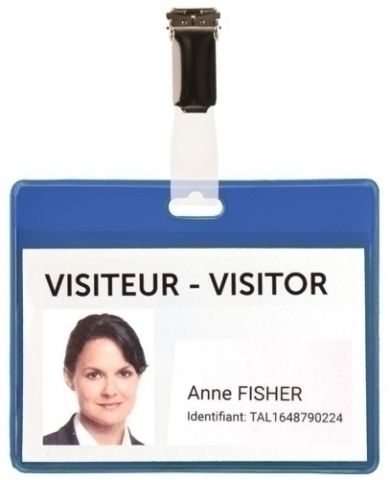 FUNDA DISTINTIVO TARIFOLD PVC con PINZA 82,5x103mm