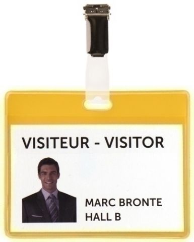FUNDA DISTINTIVO TARIFOLD PVC con PINZA 82,5x103mm