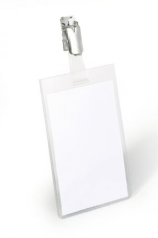 FUNDA DISTINTIVO DURABLE 8002 con PINZA 90x60mm TR