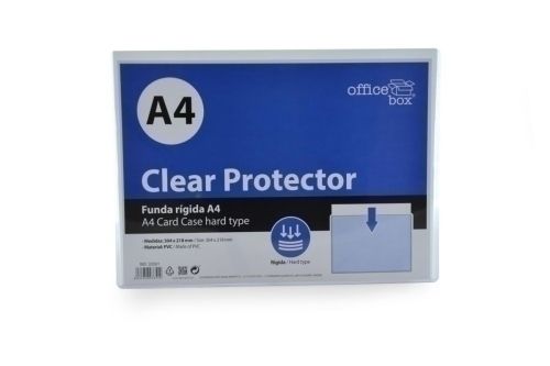 FUNDA PORTA CARTELES OFFICE BOX PVC RIGIDO A4