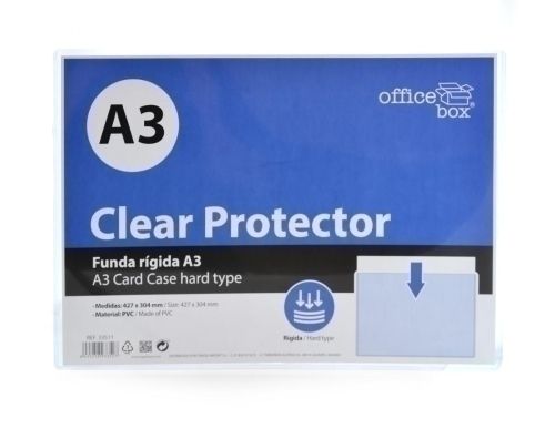 FUNDA PORTA CARTELES OFFICE BOX PVC RIGIDO A3