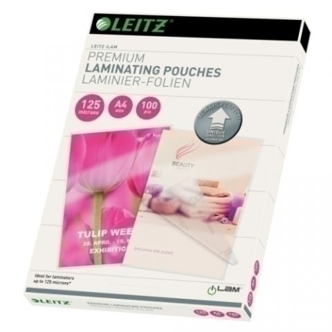 FUNDA PLASTIFICAR LEITZ 216x303 (A4) 125µ PAQUETE