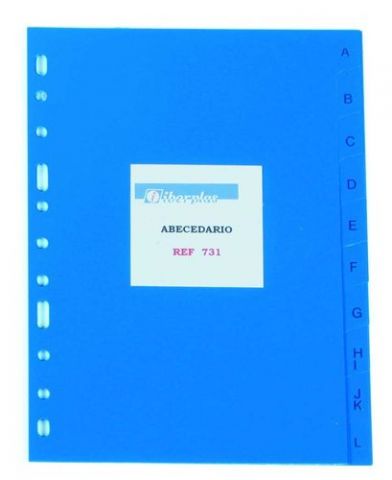 INDICE IBERPLAS PVC ALFABETICO 4º 20 pestañas 11 t