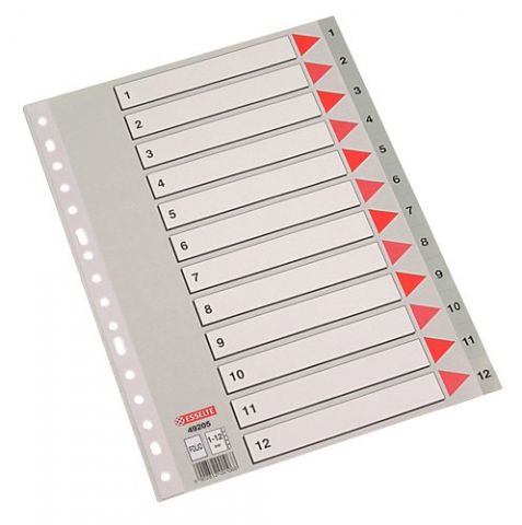 INDICE ESSELTE PP NUMERICO Fº pestañas 1-12 16 tal