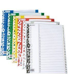 INDICE GRAFOPLAS PP NUMERICO Fº pestañas 1-31 16 t