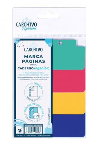 MARCAPAGINAS CARCHIVO INGENIOX OPACO PP EXTRA FUER
