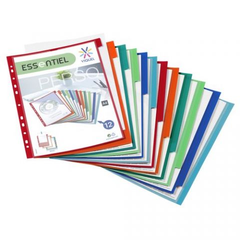 SEPARADORES VIQUEL PP A4 12 PESTAÑAS PERSONALIZABL