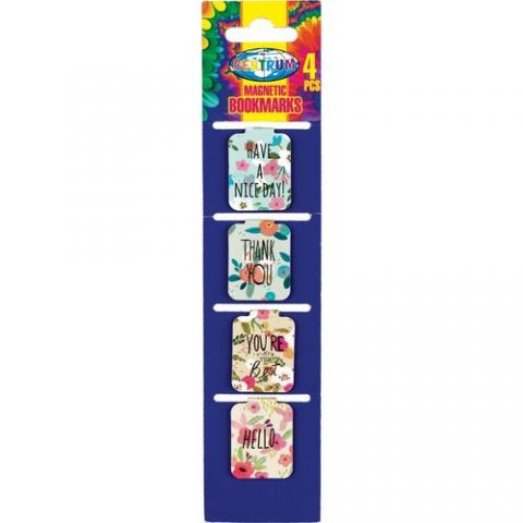 MARCAPAGINAS CENTRUM MAGNETICO BLISTER de 4