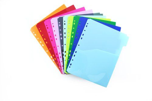 SEPARADORES COLORLINE PP EXTRA FUERTE CON BOLSILLO