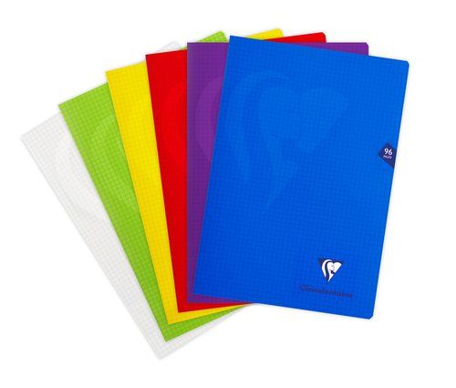 LIBRETA CLAIREFONTAINE POLIPROLILENO A4 48 HJS. 5X