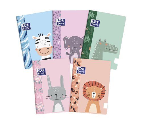 LIBRETA GRAPADA OXFORD OXFANIMALS KIDS A5+ 32h LIS
