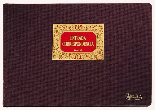 LIBRO CONTABILIDAD Fº Nº 42 ENTRADA CORRESPONDENCI