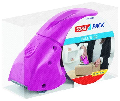 MAQUINA PRECINTAR TESA TESAPACK PACK´N GO ROSA