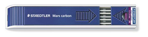 MINAS  STAEDTLER 200 MARS CARBON 2,0 - 2B (ESTUCHE