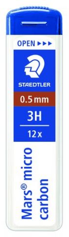 MINAS  STAEDTLER 250 MARS MICRO CARBON 0,5 - 3H (T