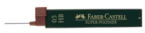 MINAS  FABER-CASTELL SUPERPOLYMER 0,5 - HB (TUBO d
