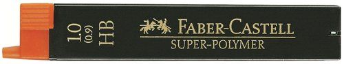 MINAS  FABER-CASTELL SUPERPOLYMER 1,0 - HB (TUBO d