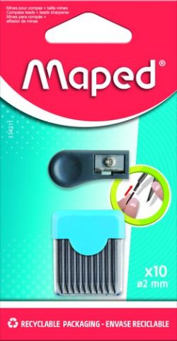 MINAS para COMPAS MAPED 2,0 (ESTUCHE de 10) + AFIL