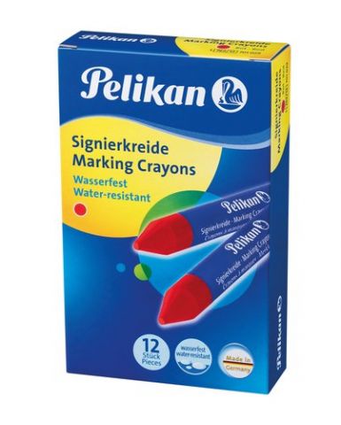 CERA MARCADORA PELIKAN DURA 762 ROJO (CAJA de 12)