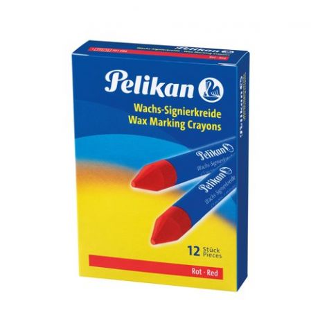 CERA MARCADORA PELIKAN BLANDA 772 ROJO (CAJA de 12