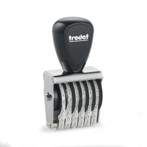 NUMERADOR ent.MANUAL TRODAT  4 mm.  6 bandas