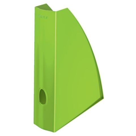 REVISTERO PLASTICO LEITZ WOW A4 60mm  VERDE METALI