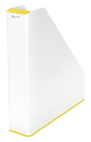 REVISTERO PLASTICO LEITZ WOW DUAL AMARILLO/BLANCO
