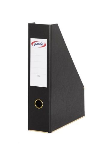 REVISTERO CARTON PARDO FORRADO EXTRA 80mm NEGRO