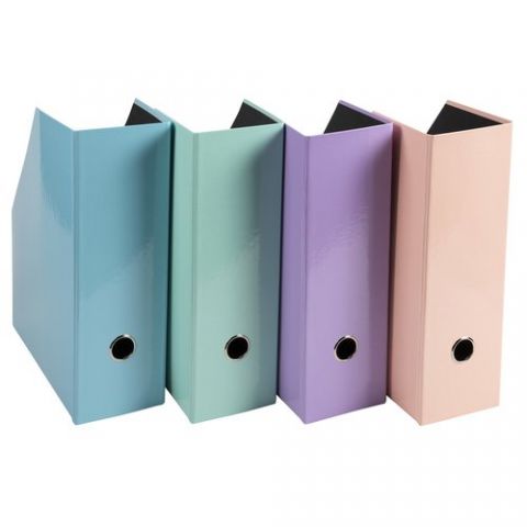 REVISTERO CARTON EXACOMPTA 100mm COLORES SURTIDOS