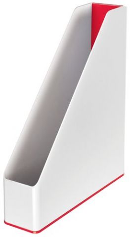 REVISTERO PLASTICO LEITZ WOW DUAL ROJO/BLANCO