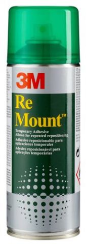 PEGAMENTO en SPRAY 3M 400ml MOUNT REMOVIBLE INDEFI