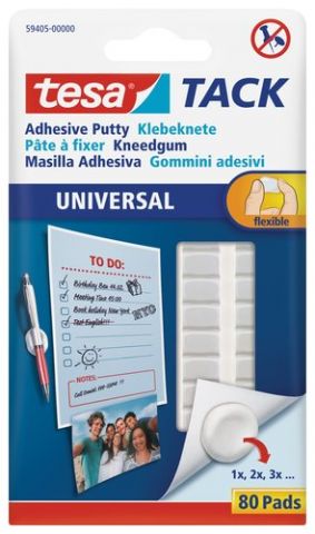 MASILLA ADHESIVA TESA TACK 80 UNIDADES