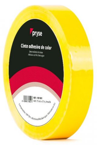 CINTA ADHESIVA PRYSE OPP 19x63 AMARILLO