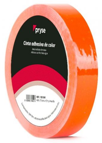CINTA ADHESIVA PRYSE OPP 19x63 NARANJA