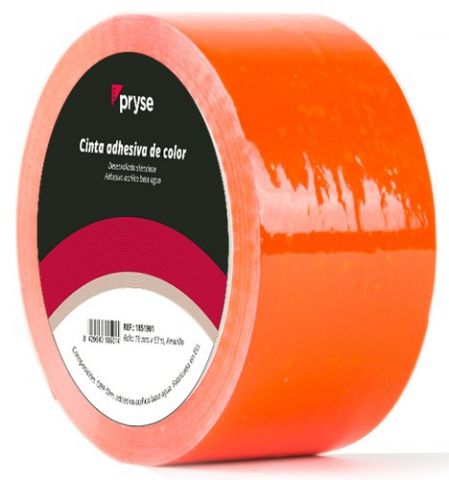 CINTA ADHESIVA PRYSE OPP 48x63 NARANJA