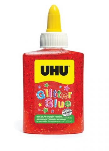 COLA GLITTER GLUE UHU BOTE de 88ml ROJO