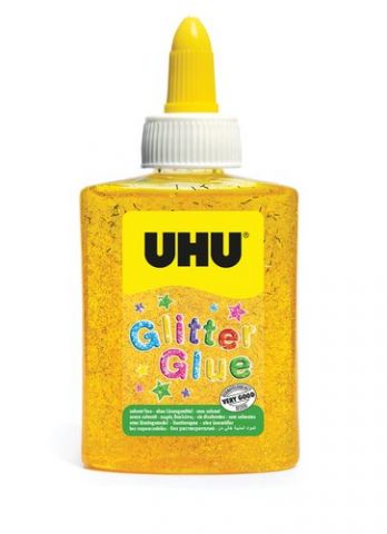 COLA GLITTER GLUE UHU BOTE de 88ml AMARILLO