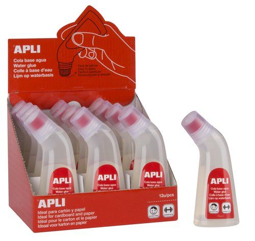 COLA BASE AGUA APLI WATER GLUE 70ml EXPOSITOR DE 1
