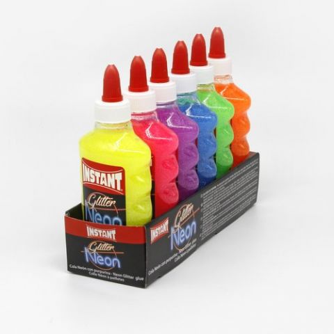 COLA NEON COLOR INSTANT 180 ml SURTIDO de 6